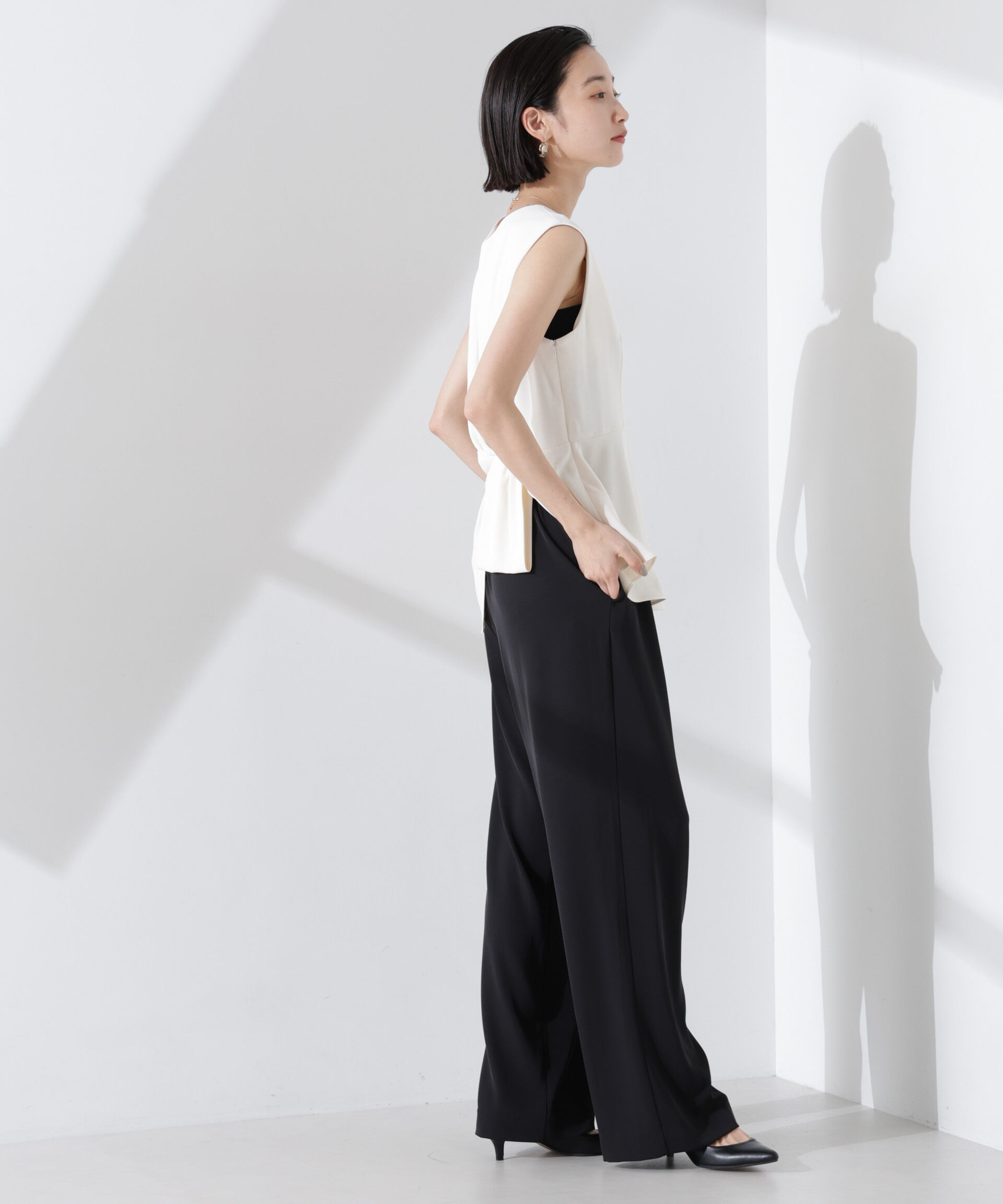 nano･universe「troisieme chaco/ダブルクロス 2WAYセットアップパンツ」|スーツ|