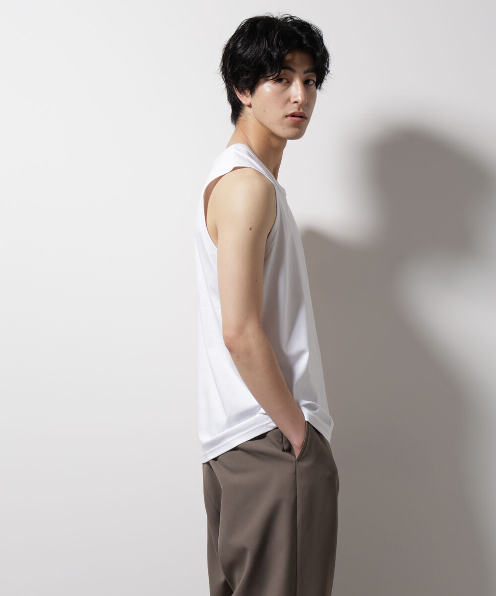 nano･universe「シルケットスムースノースリブプルオーバー」|Tシャツ・カットソー|