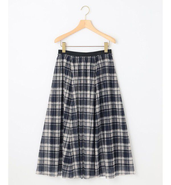 組曲「【WEB限定カラーあり】ツイードチェックチュールプリント スカート」|スカート|