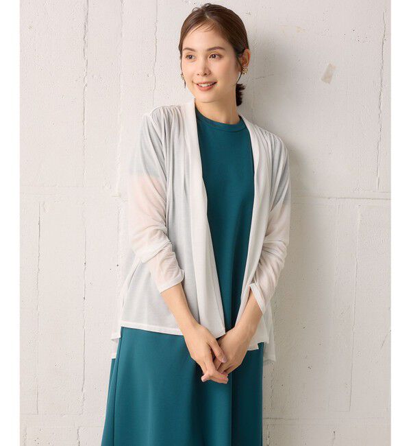 組曲「【WEB限定】シアーツイルジャージーショート カーディガン」|カーディガン|