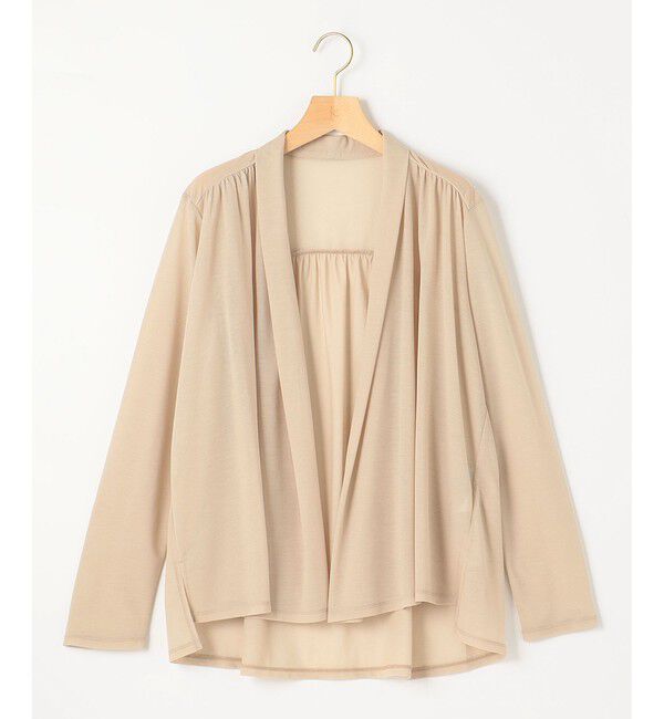 組曲「【WEB限定】シアーツイルジャージーショート カーディガン」|カーディガン|