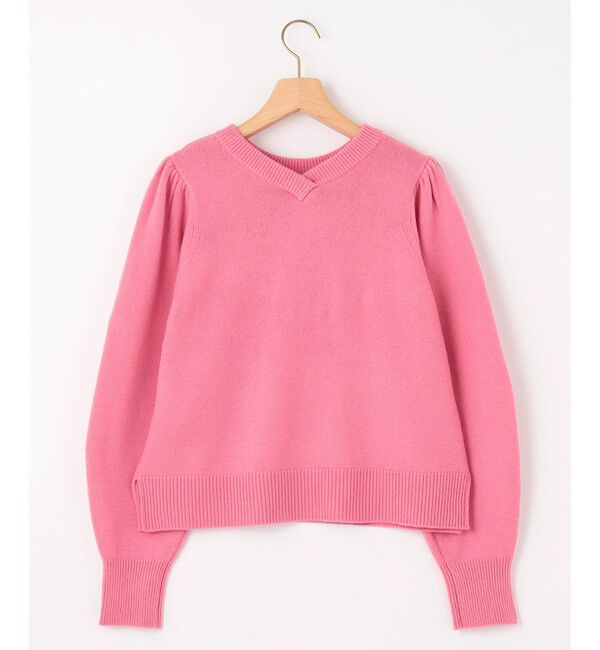 組曲「【8色展開・前後着用可】ウールカシミヤミックス パフスリーブ ニット」|ニット・セーター|