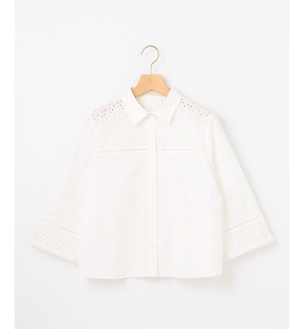 組曲「エンブロイダリーレース襟付 ブラウス」|シャツ・ブラウス|