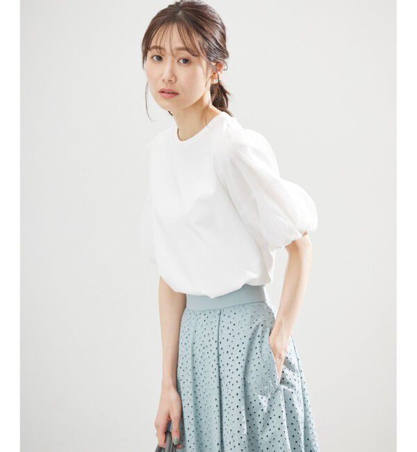 組曲「【WEB限定】チュールポンチドッキング Tシャツ」|Tシャツ・カットソー|