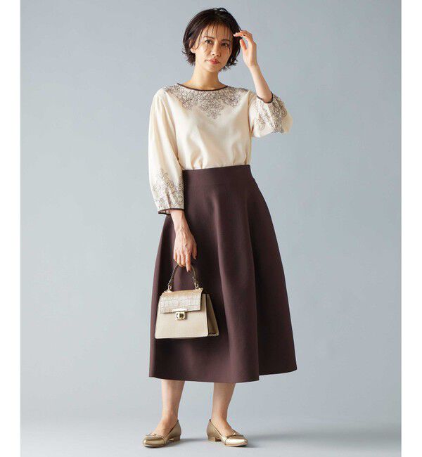 自由区「【洗える】ポリエステルホールガーメント スカート」|スカート|