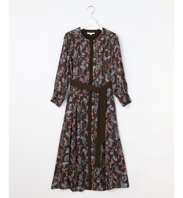 自由区「【WEB&一部店舗限定】ハーバルフロープリント8分袖 ワンピース」|ワンピース|