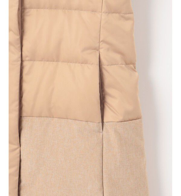 自由区「【撥水加工・洗える】ブライトダウンフード付き ダウンコート」|ダウン|