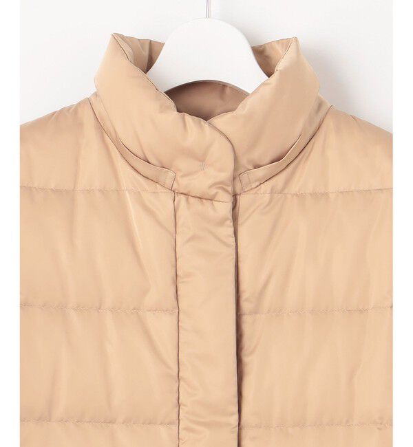 自由区「【撥水加工・洗える】ブライトダウンフード付き ダウンコート」|ダウン|