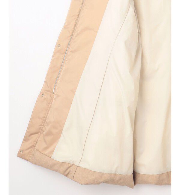 自由区「【撥水加工・洗える】ブライトダウンフード付き ダウンコート」|ダウン|