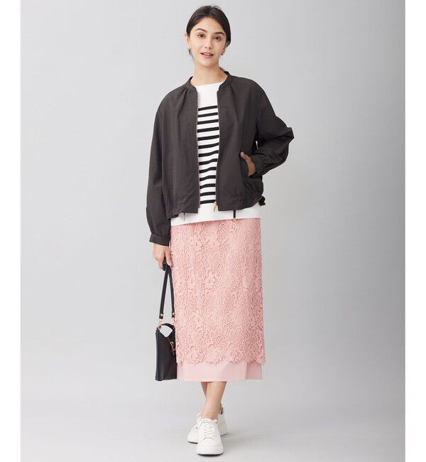 自由区「【撥水加工・UVケア・洗える】ライトグログラン ブルゾン」|ブルゾン・スタジャン|