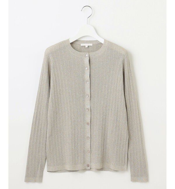 自由区「【カタログ掲載・アンサンブル対応・洗える】グリッターリブ カーディガン」|カーディガン|