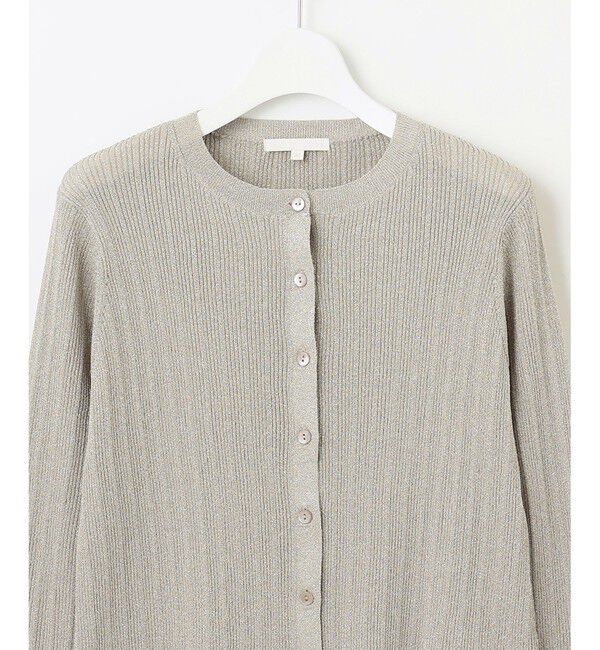 自由区「【カタログ掲載・アンサンブル対応・洗える】グリッターリブ カーディガン」|カーディガン|