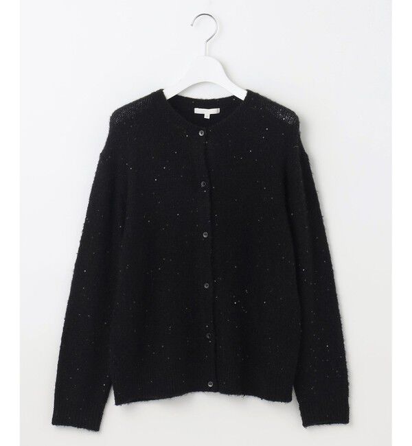 自由区「【アンサンブル対応・洗える】スパンコールニット カーディガン」|カーディガン|