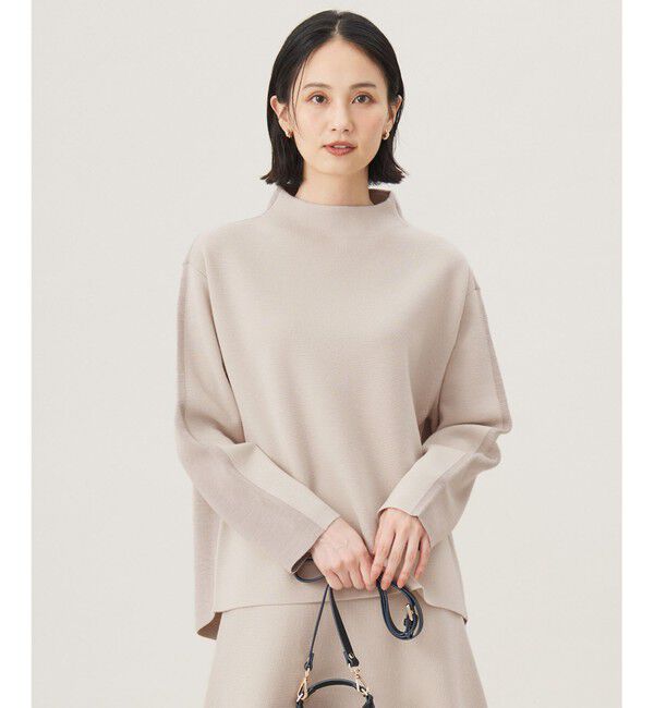 自由区「【セットアップ対応・洗える】ウールミラノボトルネック ニット」|ニット・セーター|ﾍﾞｰｼﾞｭ&times;