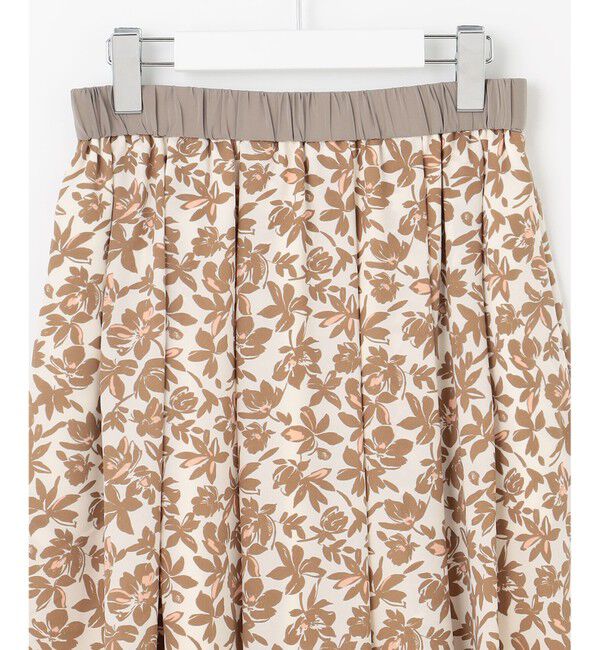 自由区「【カタログ掲載・洗える】スノーフラワープリント スカート」|スカート|