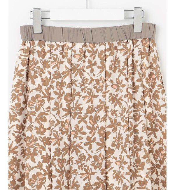 自由区「【カタログ掲載・洗える】スノーフラワープリント スカート」|スカート|