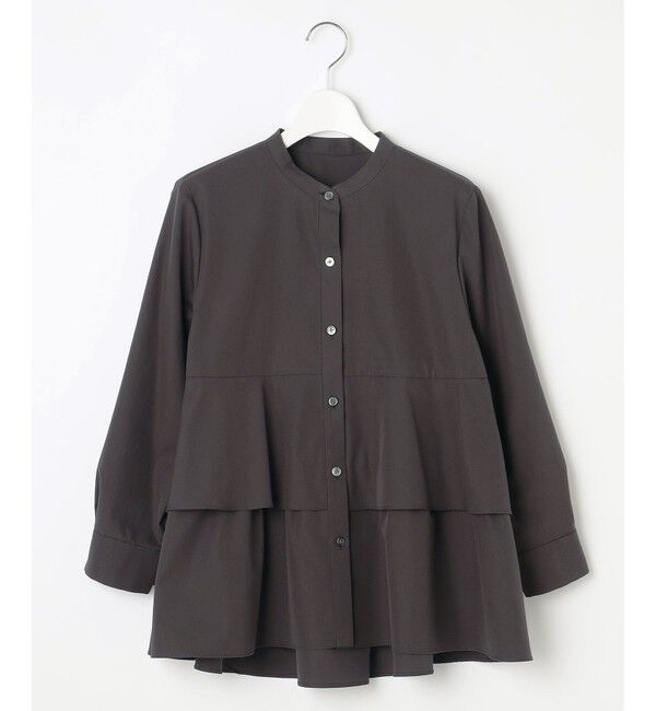 自由区「【洗える】コットンティアード ブラウス」|シャツ・ブラウス|