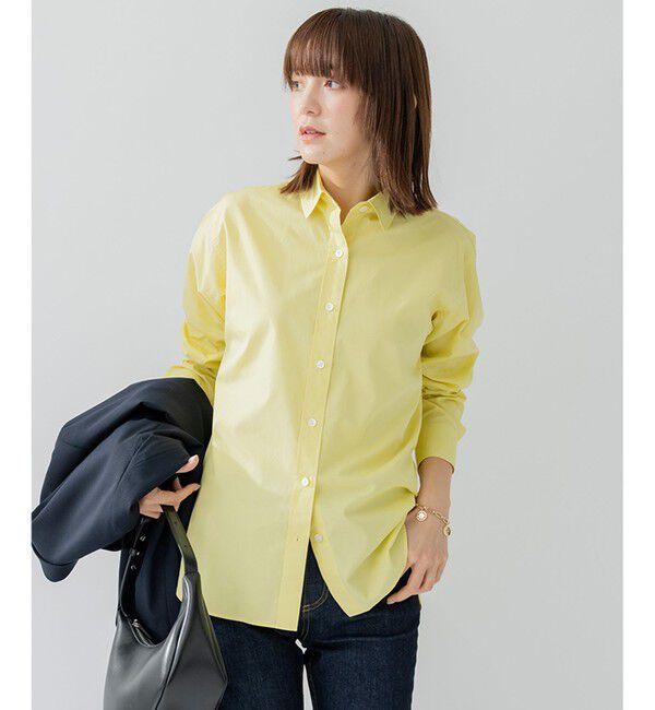 23区「【洗える】CANCLINI ベーシック シャツ」|シャツ・ブラウス|イエロー系
