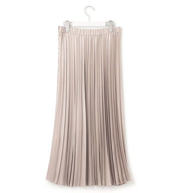 23区「【洗える】レザーライク プリーツスカート」|スカート|