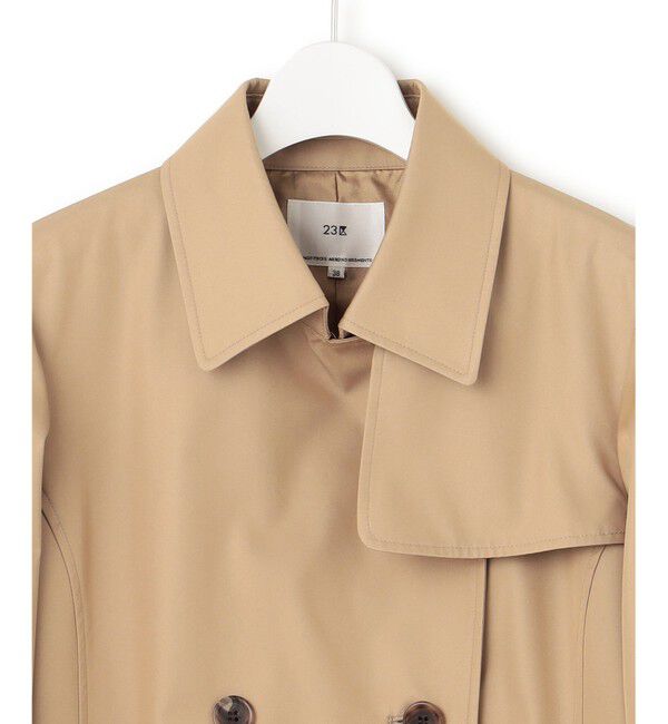 23区「コットンポリエステルギャバジン ロング トレンチコート」|トレンチコート|