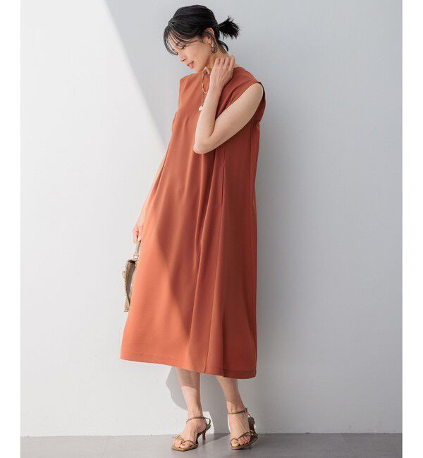 23区「【洗える】ストレッチジョーゼット ワンピース」|ワンピース|