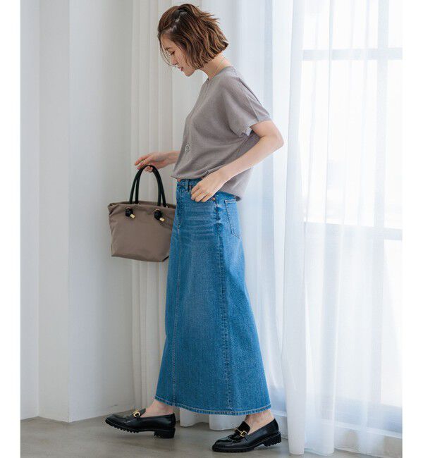 23区「【Oggi3月号掲載/新色追加/洗える】23区DENIM ストレッチ デニムスカート」|スカート|