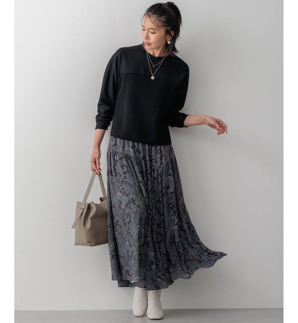 23区「Ratti ペイズリープリント ティアード スカート」|スカート|