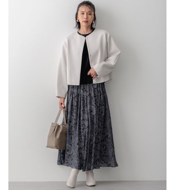 23区「Ratti ペイズリープリント ティアード スカート」|スカート|