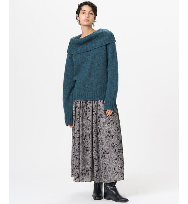 23区「Ratti ペイズリープリント ティアード スカート」|スカート|