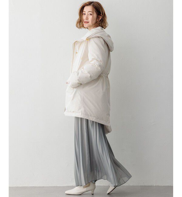 23区「【滝沢眞規子さん着用/一部店舗限定/撥水加工】ミリタリー ダウンコート」|ダウン|