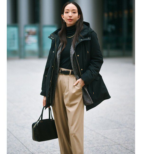 23区「【滝沢眞規子さん着用/一部店舗限定/撥水加工】ミリタリー ダウンコート」|ダウン|