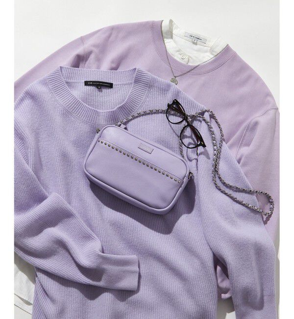 23区「レザー スタッズ ショルダーバッグ」|ショルダー・メッセンジャー|