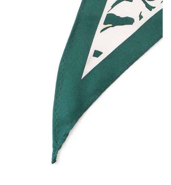 23区「ニュアンスフラワー プリント シルク スカーフ」|バンダナ・スカーフ|