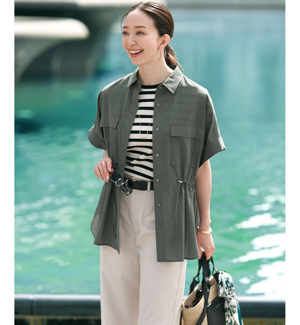 23区「ニュアンスフラワー プリント シルク スカーフ」|バンダナ・スカーフ|