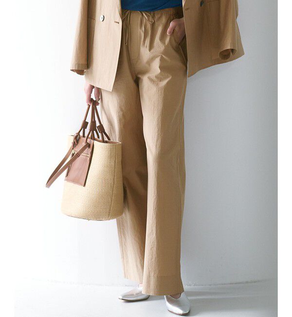 23区「MANTECO ブライトワッシャー ワイド パンツ」|その他|キャメル系