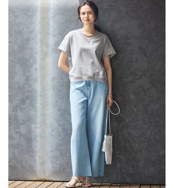 23区「【SLOW/WEB限定】ラスティックテリー Vネック カットソー」|Tシャツ・カットソー|