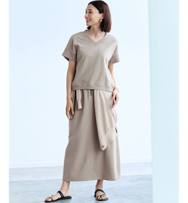 23区「【SLOW/WEB限定】ラスティックテリー Vネック カットソー」|Tシャツ・カットソー|