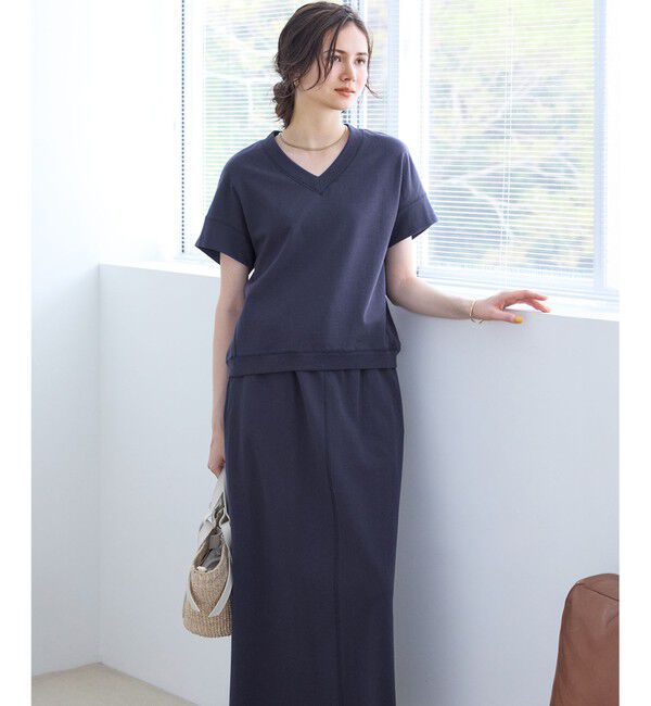 23区「【SLOW/WEB限定】ラスティックテリー Vネック カットソー」|Tシャツ・カットソー|