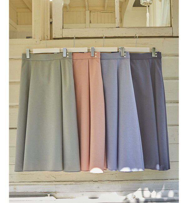 ANY SIS「【美人百花6月号掲載】スムージーポリエステル スカート」|スカート|