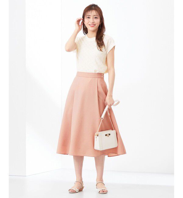 ANY SIS「【美人百花6月号掲載】スムージーポリエステル スカート」|スカート|