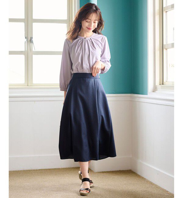 ANY SIS「【美人百花6月号掲載】スムージーポリエステル スカート」|スカート|