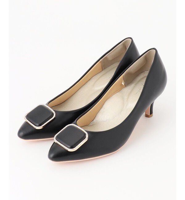 any SiS「【22.5cm~24.5cm】スクエアストーン パンプス」|パンプス|