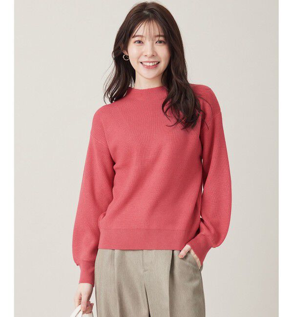 ANY SIS「【洗える】着映えカラーニット」|ニット・セーター|ピンク