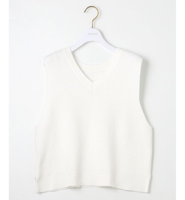any SiS「【前後着用可】2WAYニット ベスト」|ベスト・ジレ|