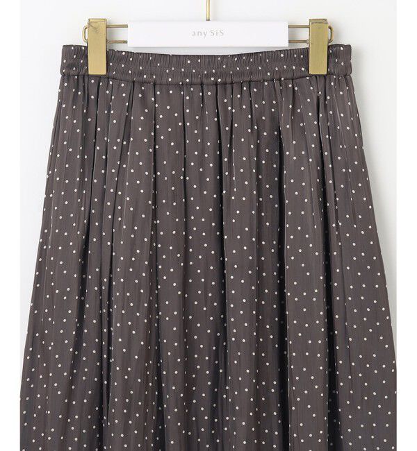 any SiS「【洗える】シャイニードットギャザー スカート」|スカート|