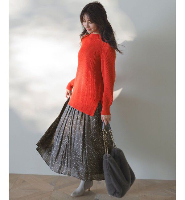 any SiS「【洗える】シャイニードットギャザー スカート」|スカート|