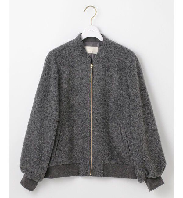 ANY SIS「スライバー ブルゾン」|ブルゾン・スタジャン|チャコール