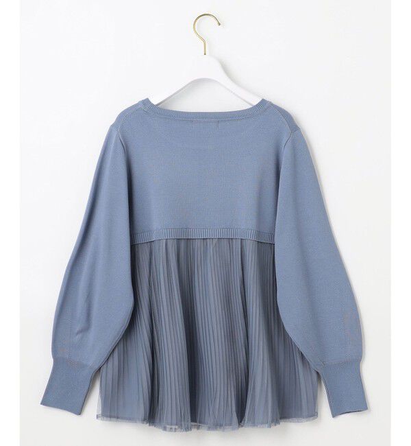 ANY SIS「【WEB・一部店舗限定】バックチュールコンビ ニット」|ニット・セーター|