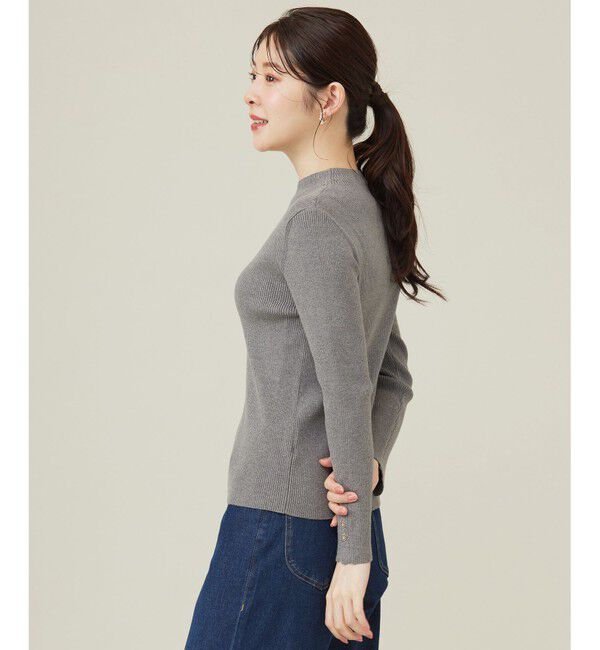 ANY SIS「【洗える】リブインナー ニット」|ニット・セーター|