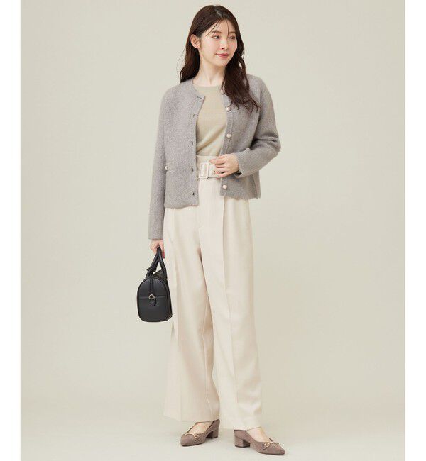 any SiS「【BAILA12月号掲載・貴島明日香さんコラボ】ハイカットリターン ワイドパンツ」|その他|